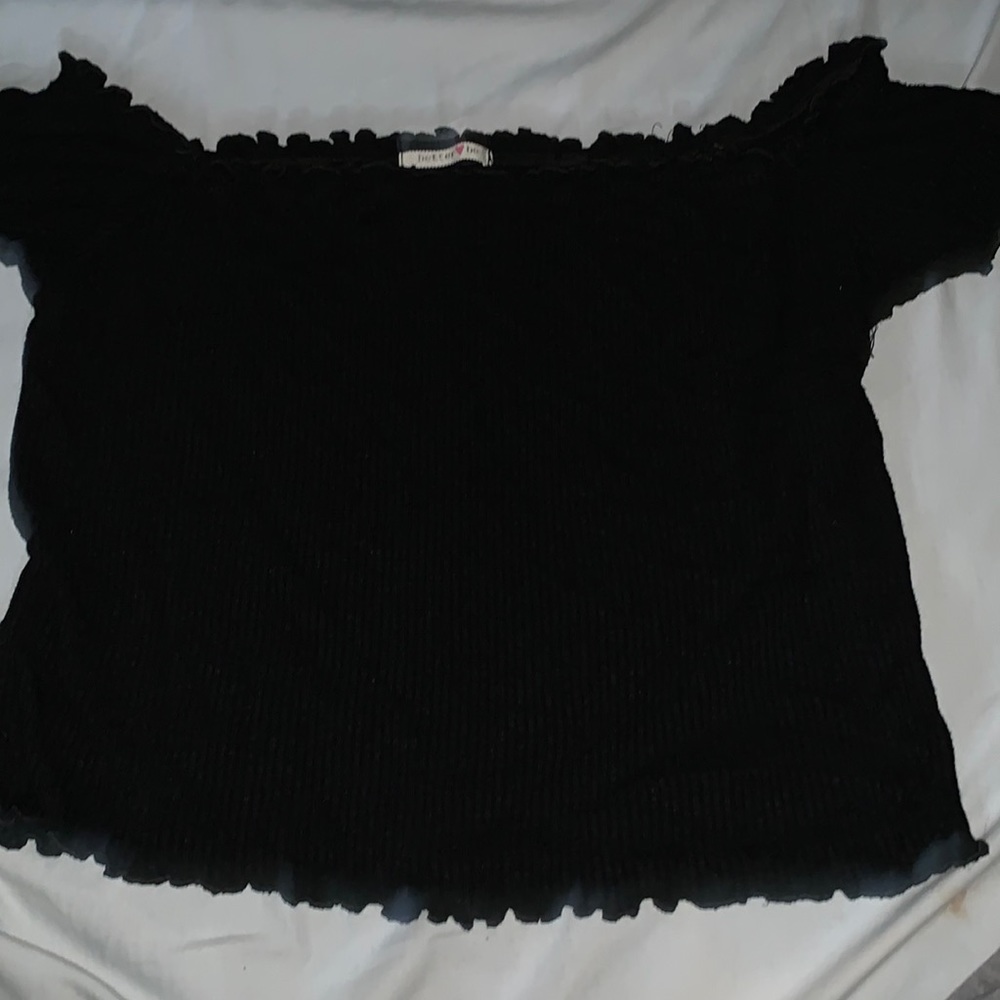 better be brand polyester crop top shirt